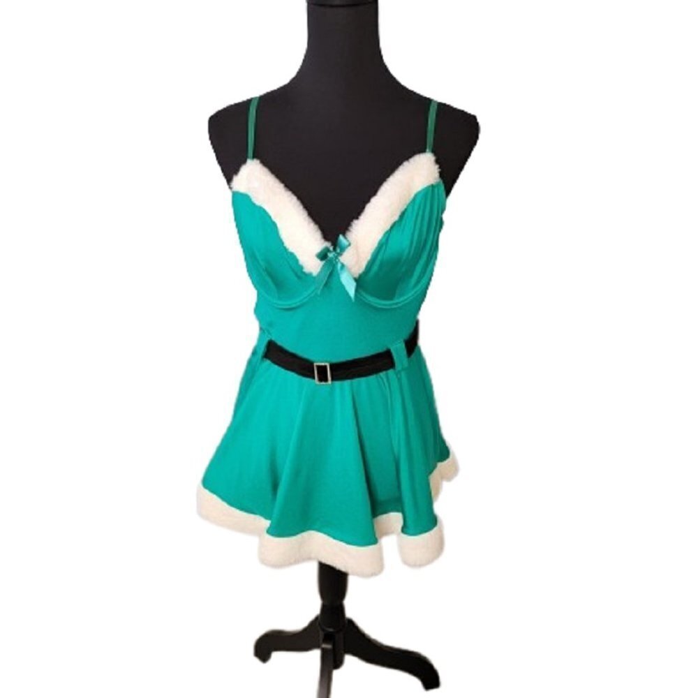St Patrick's Day Holiday Green Sexy Elf Women's Leprechaun Costume Size XXL